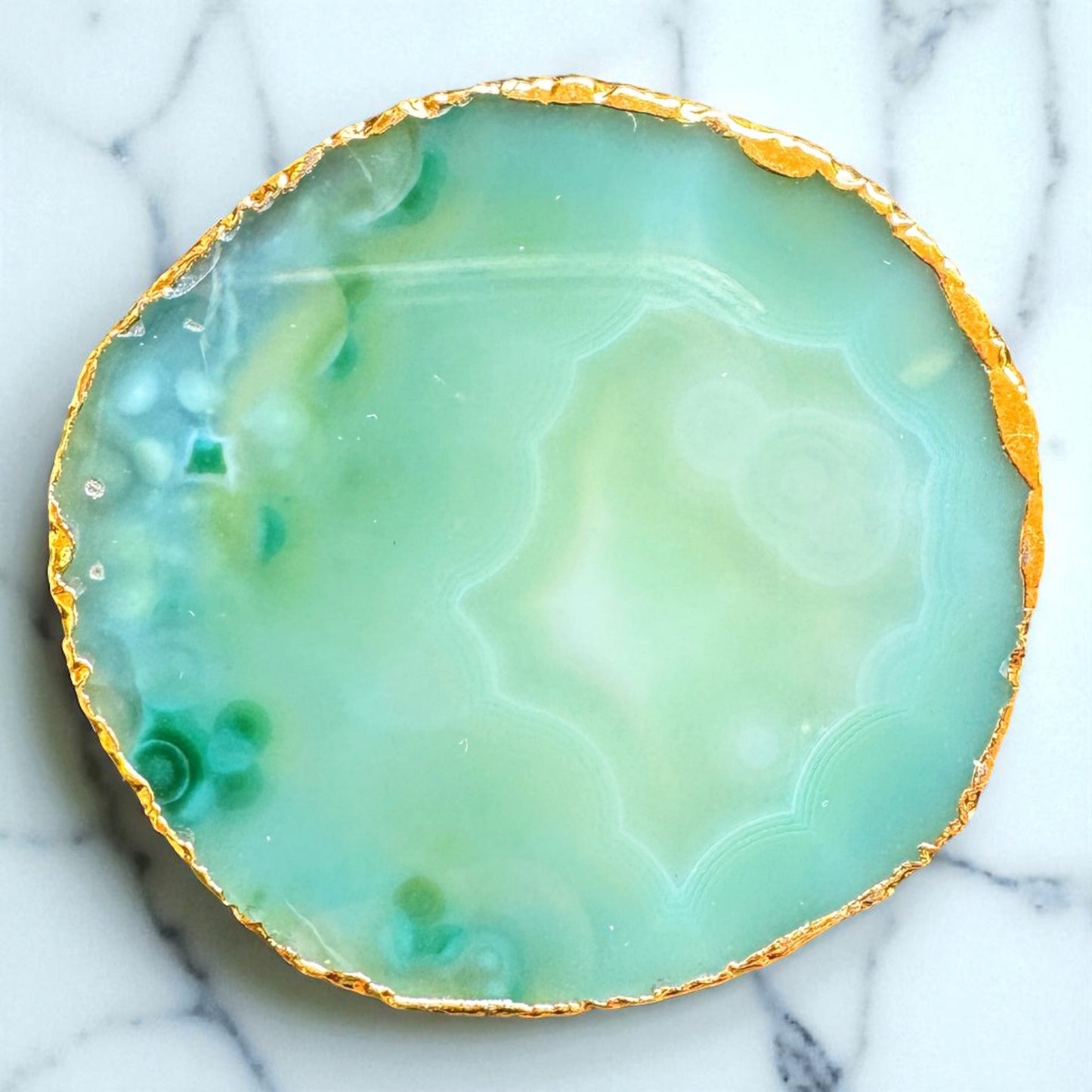 Agate Gold Edge Pop Socket.