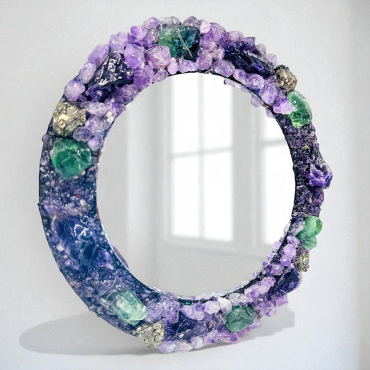 “Dream light Veil” Crystal Mirror