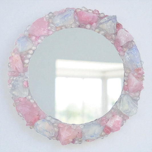 “Starlight Bloom” Crystal Mirror