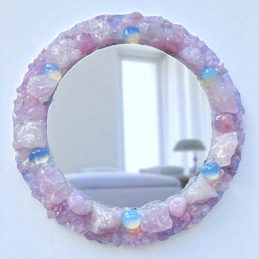 “Ocean Whisper” Crystal Mirror