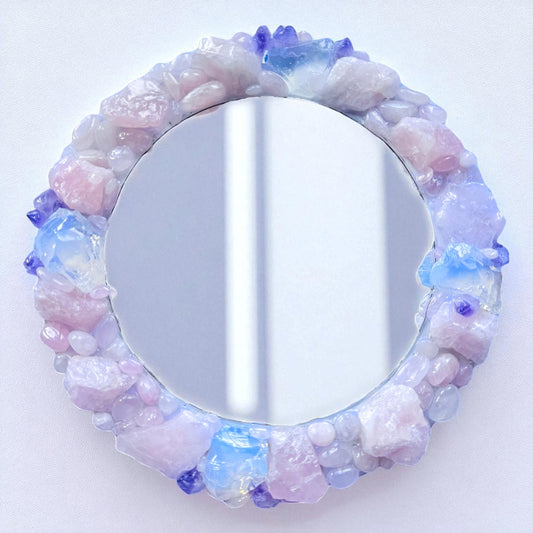 “Celestial Harmony” Crystal Mirror