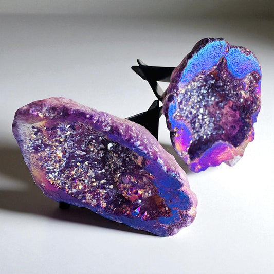 Aura Geode Car Vent Crystals.