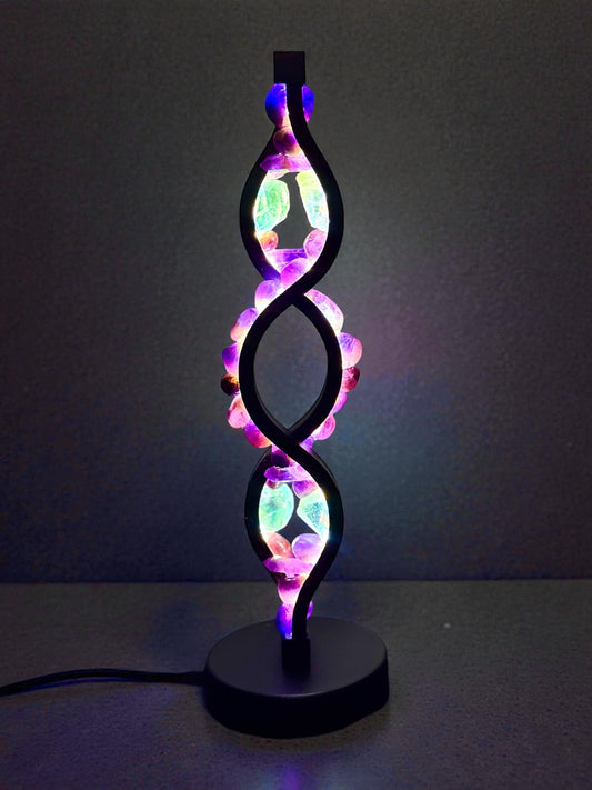 Spirit Light Spiral Twist Crystal Lamp