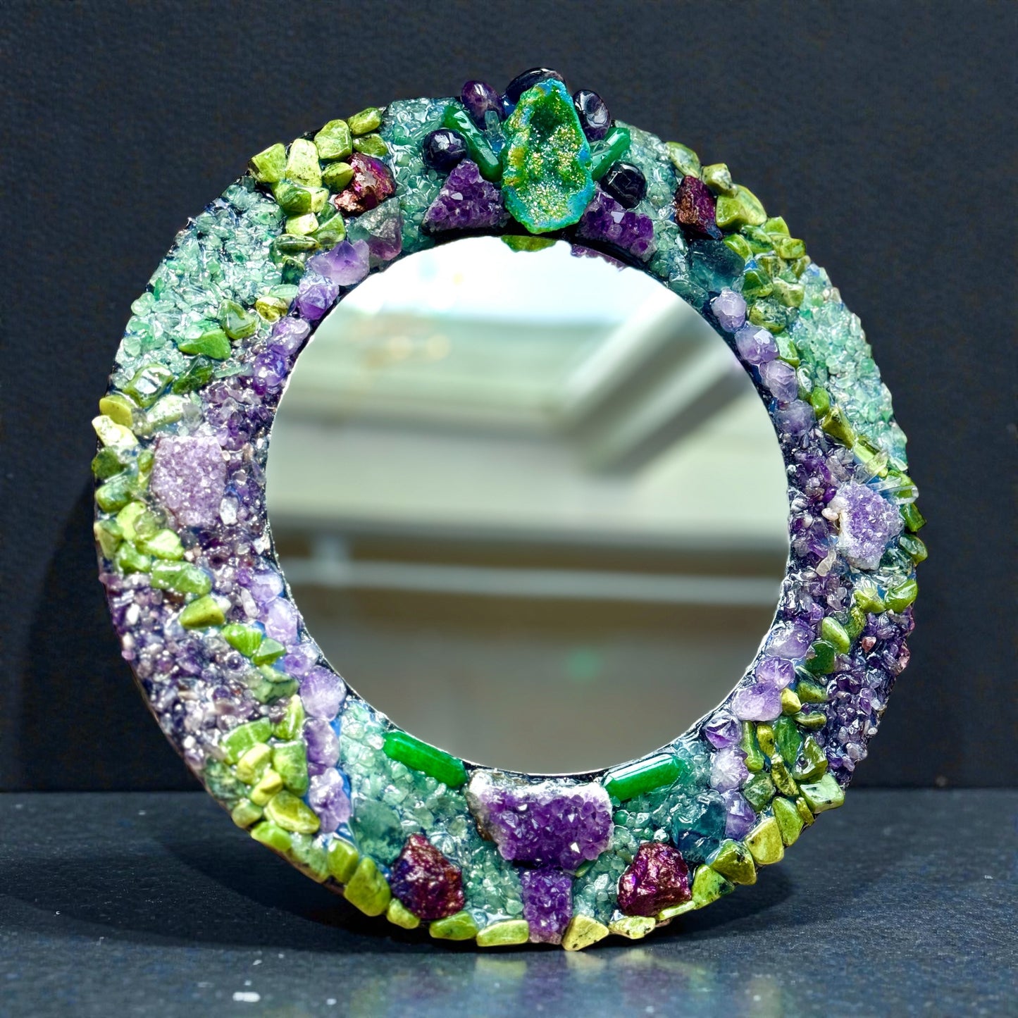 Crystal Mirror “Fae Forest” 28cm