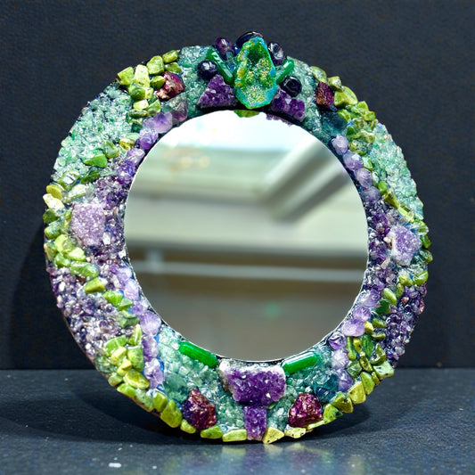 Crystal Mirror “Fae Forest” 28cm