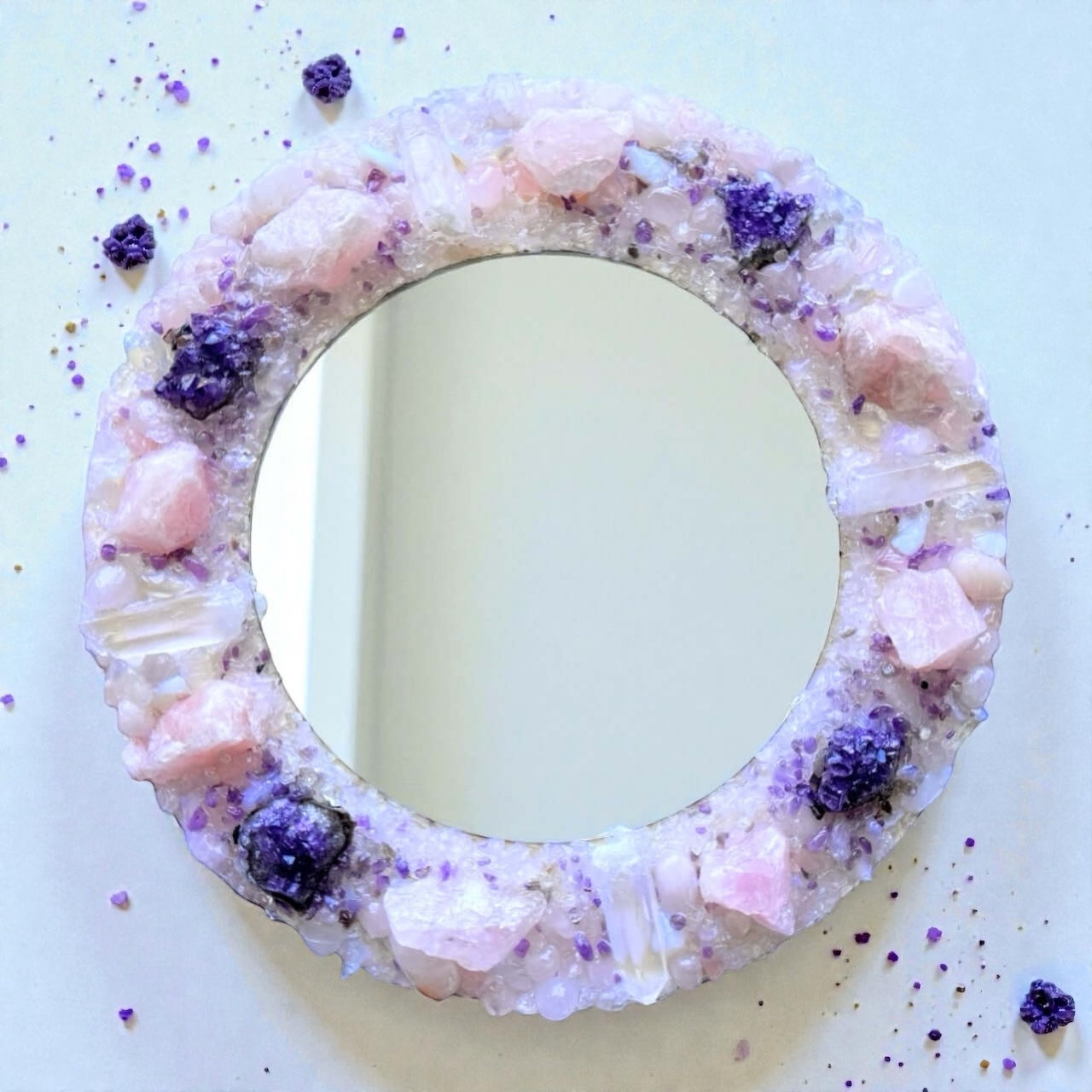 Crystal Mirror “Angel Bloom” 28cm