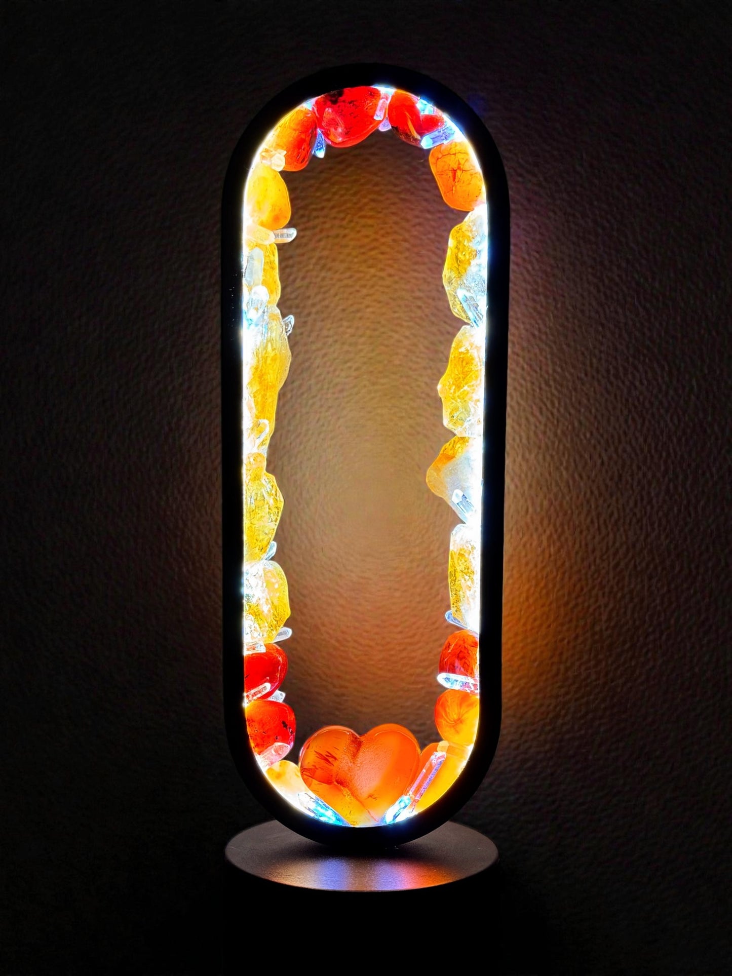 Crystal Portal Lamp “Fire Heart”