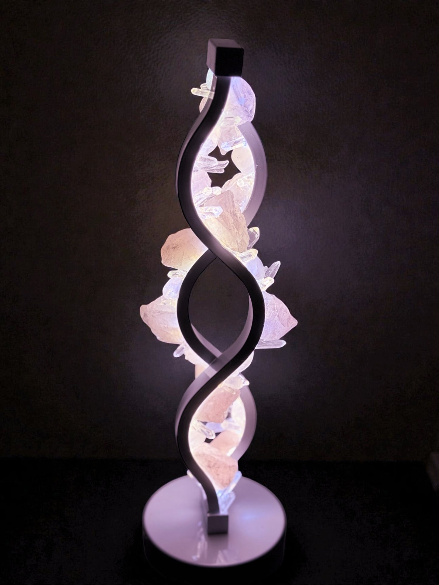 Rose  Twist Crystal Lamp