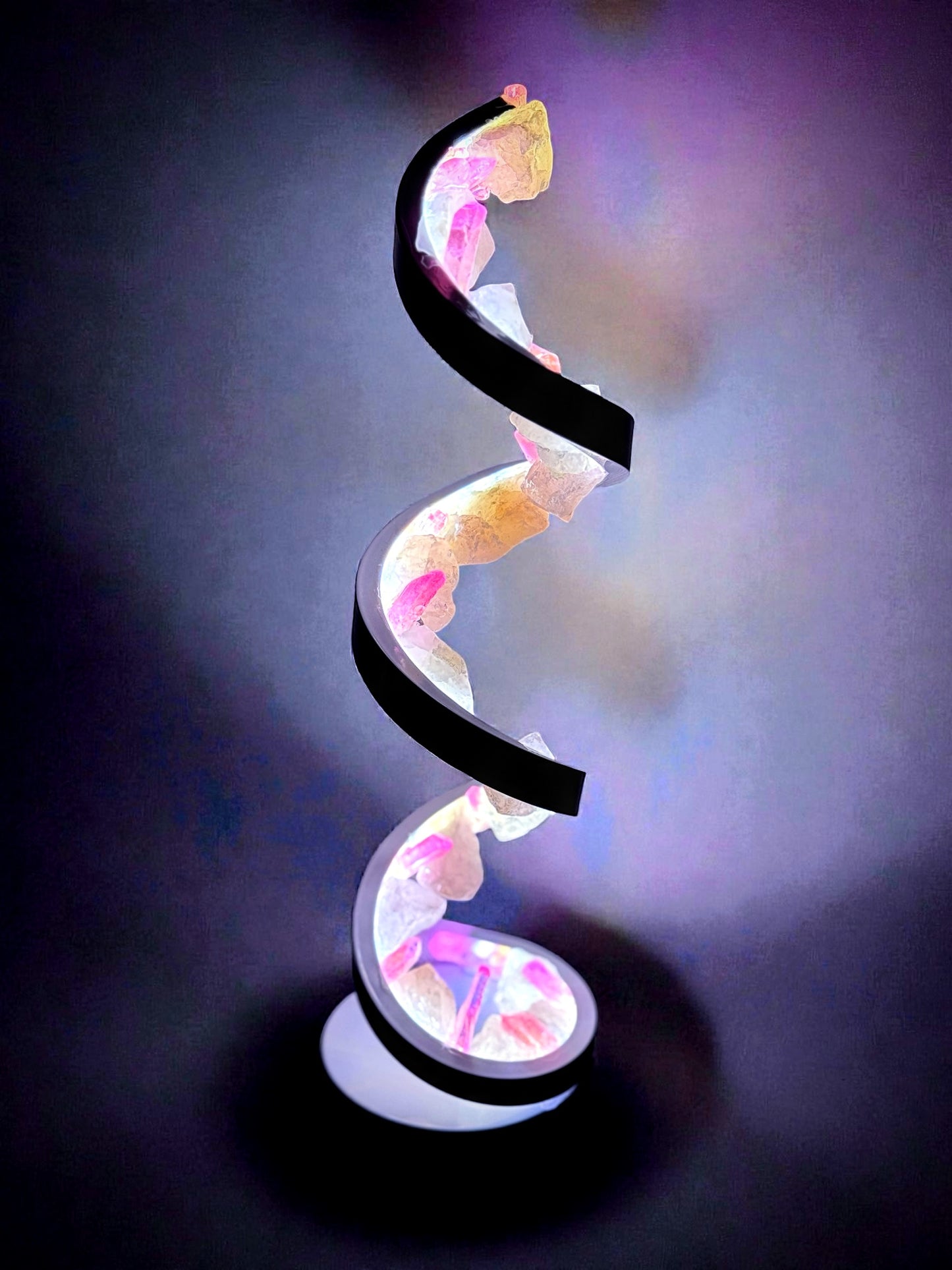 Crystal Spiral Lamp  “ Aura Spiral”
