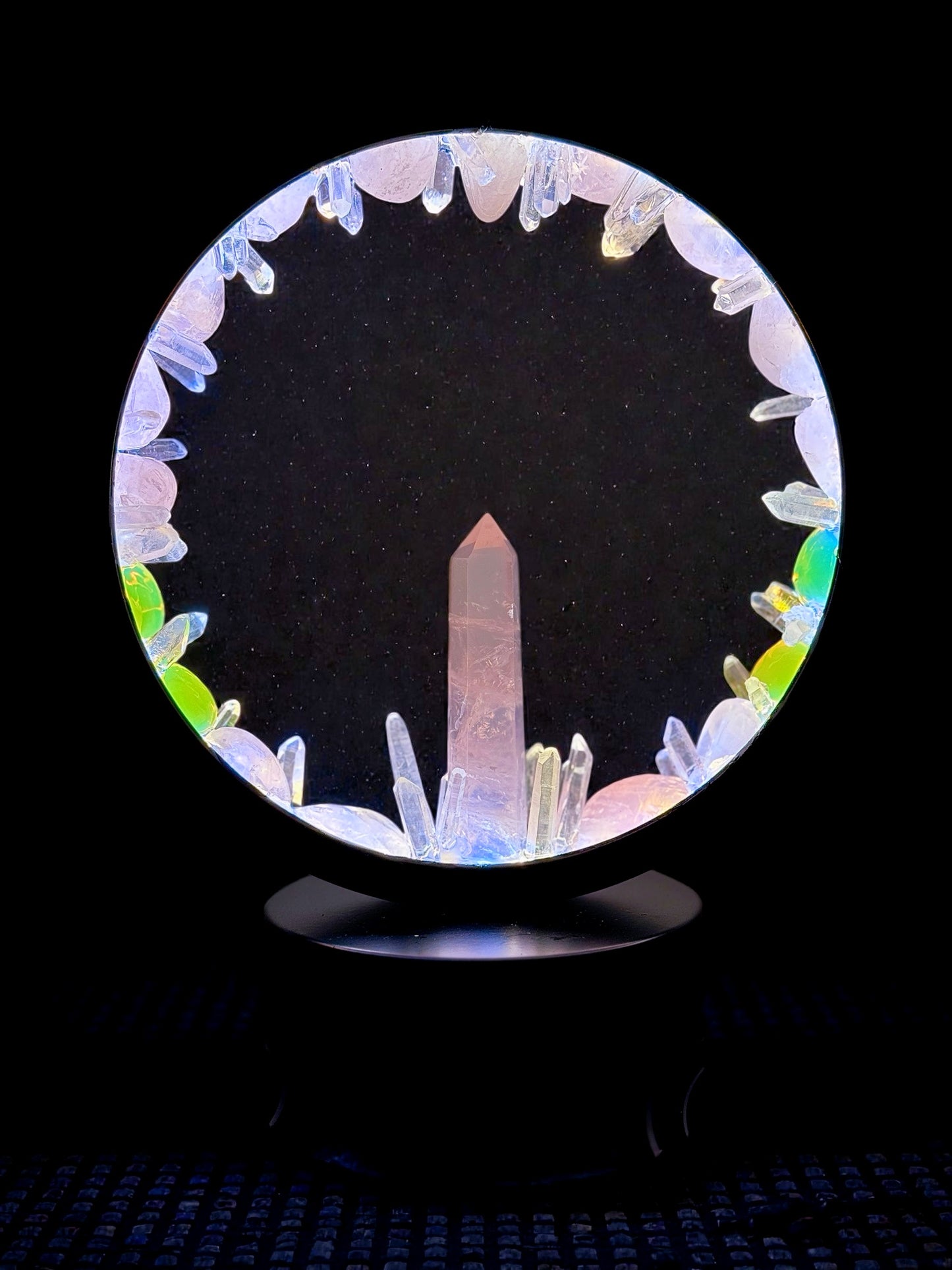 Crystal Portal Lamp “Mystic Rose”
