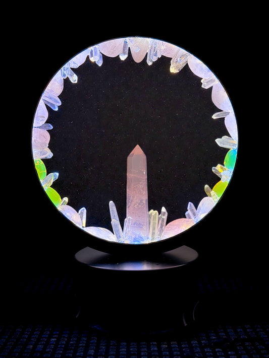 Crystal Portal Lamp “Mystic Rose”