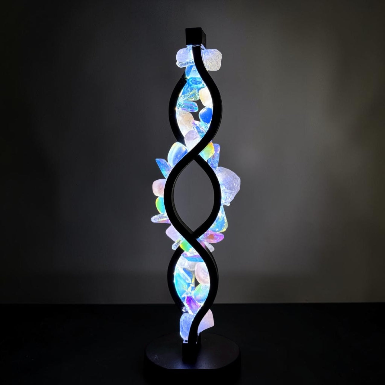 Crystal Twist Lamp “Opalite Dream”