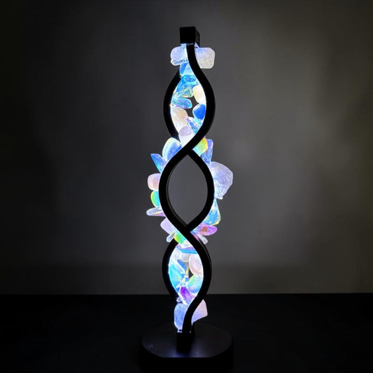 Crystal Twist Lamp “Opalite Dream”