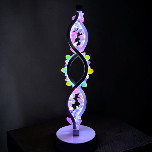 Crystal Twist Lamp “opal Aura”