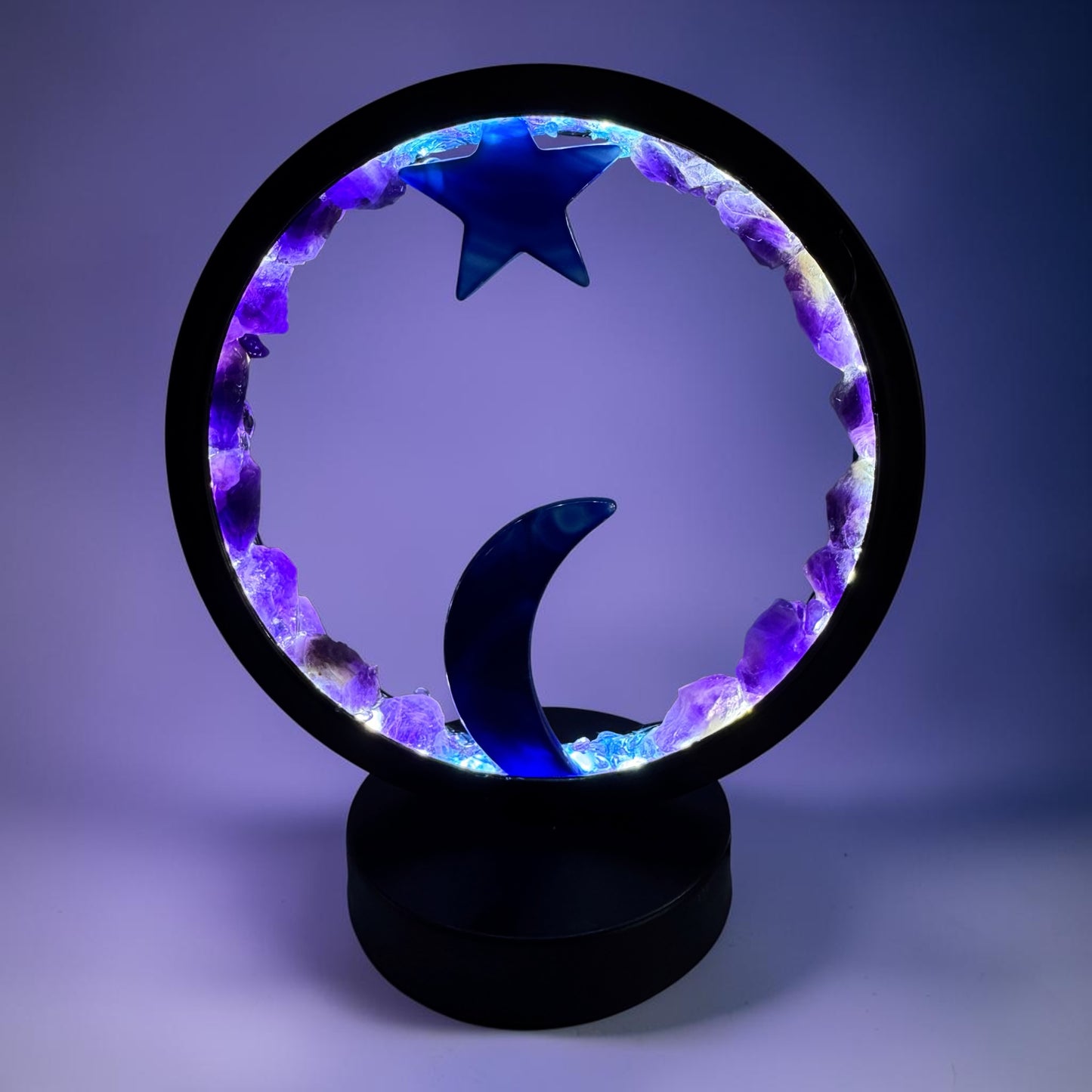 Celestial Night Crystal Lamp