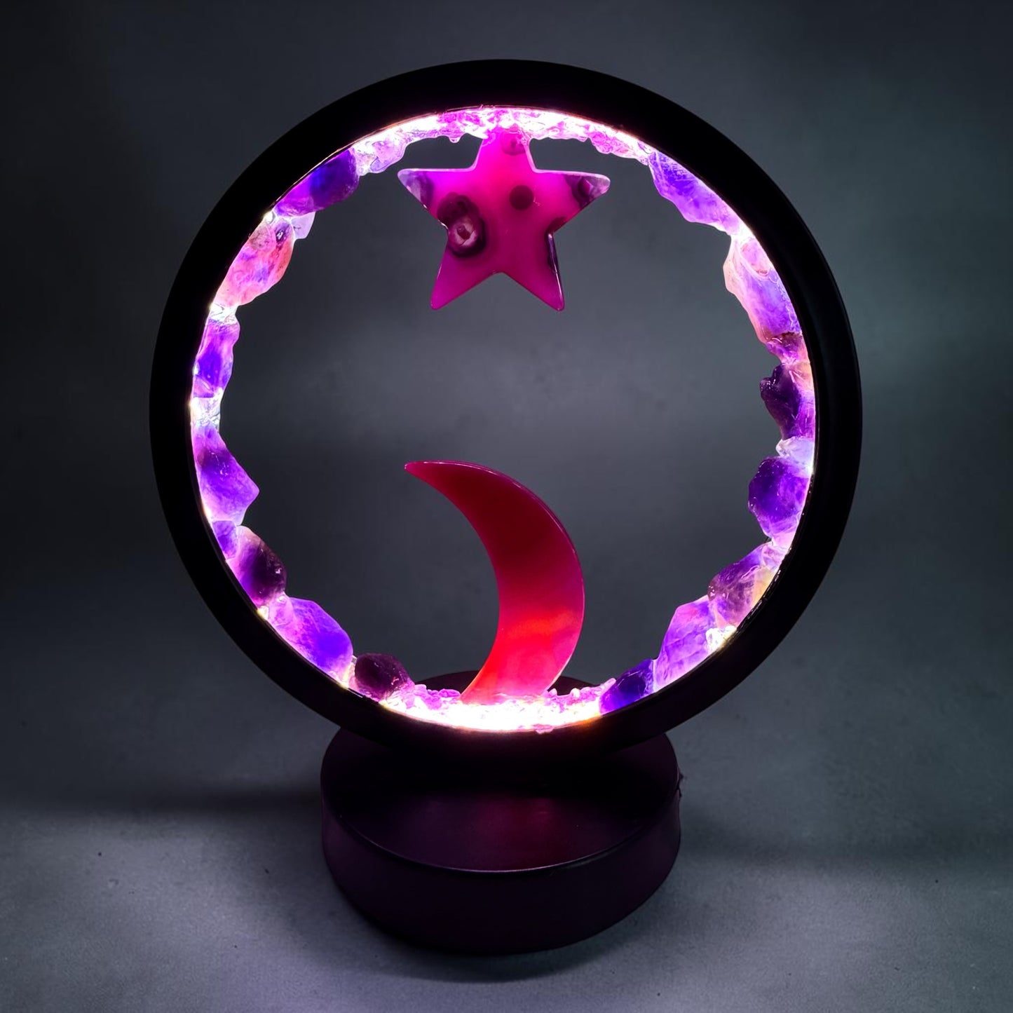 Celestial Dawn Crystal Lamp.