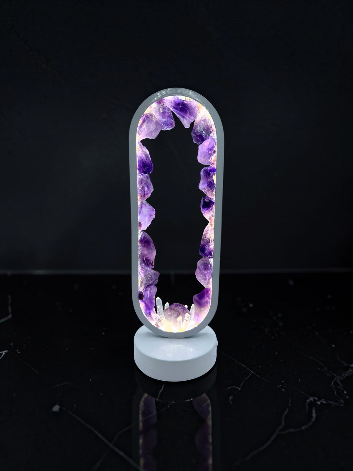 Crystal Portal Lamp “Amethyst Garden”