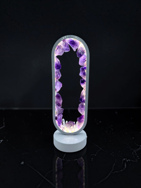 Crystal Portal Lamp “Amethyst Garden”