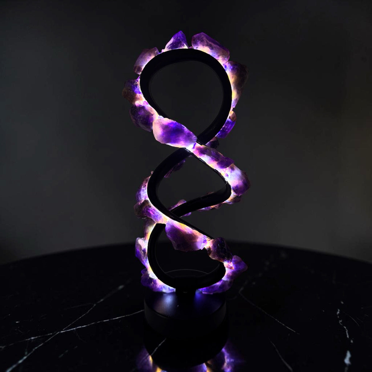 Amethyst Infinity Crystal Lamp