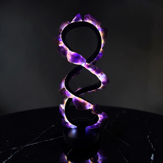 Amethyst Infinity Crystal Lamp