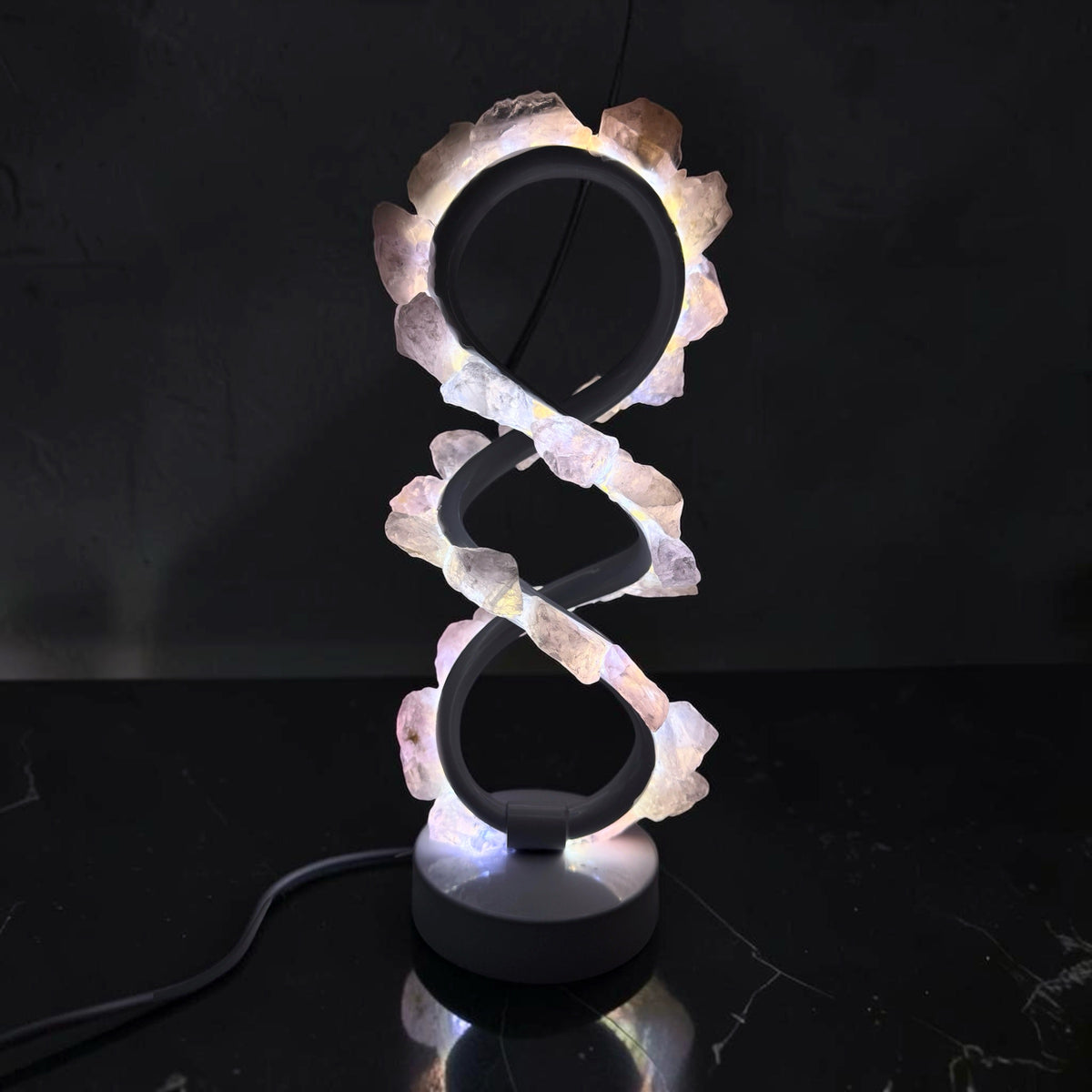 Rose Infinity Crystal Lamp