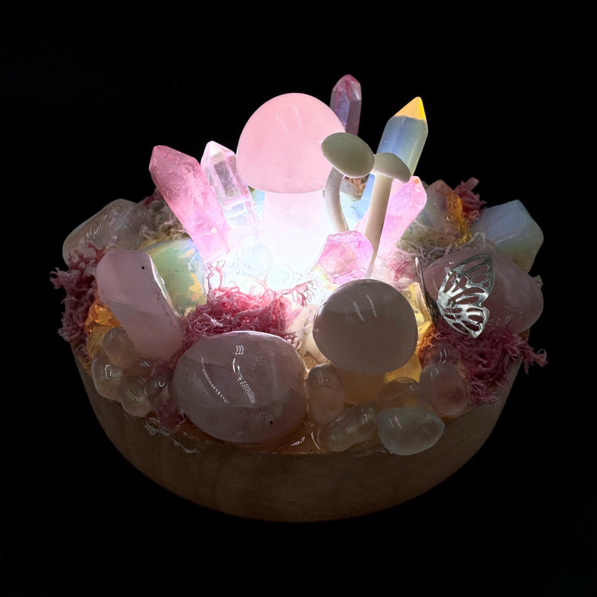 Fairy Light Garden Pink (mushroom)