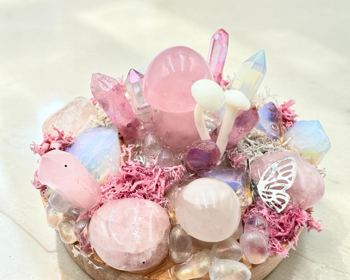Fairy Light Garden Pink (mushroom)