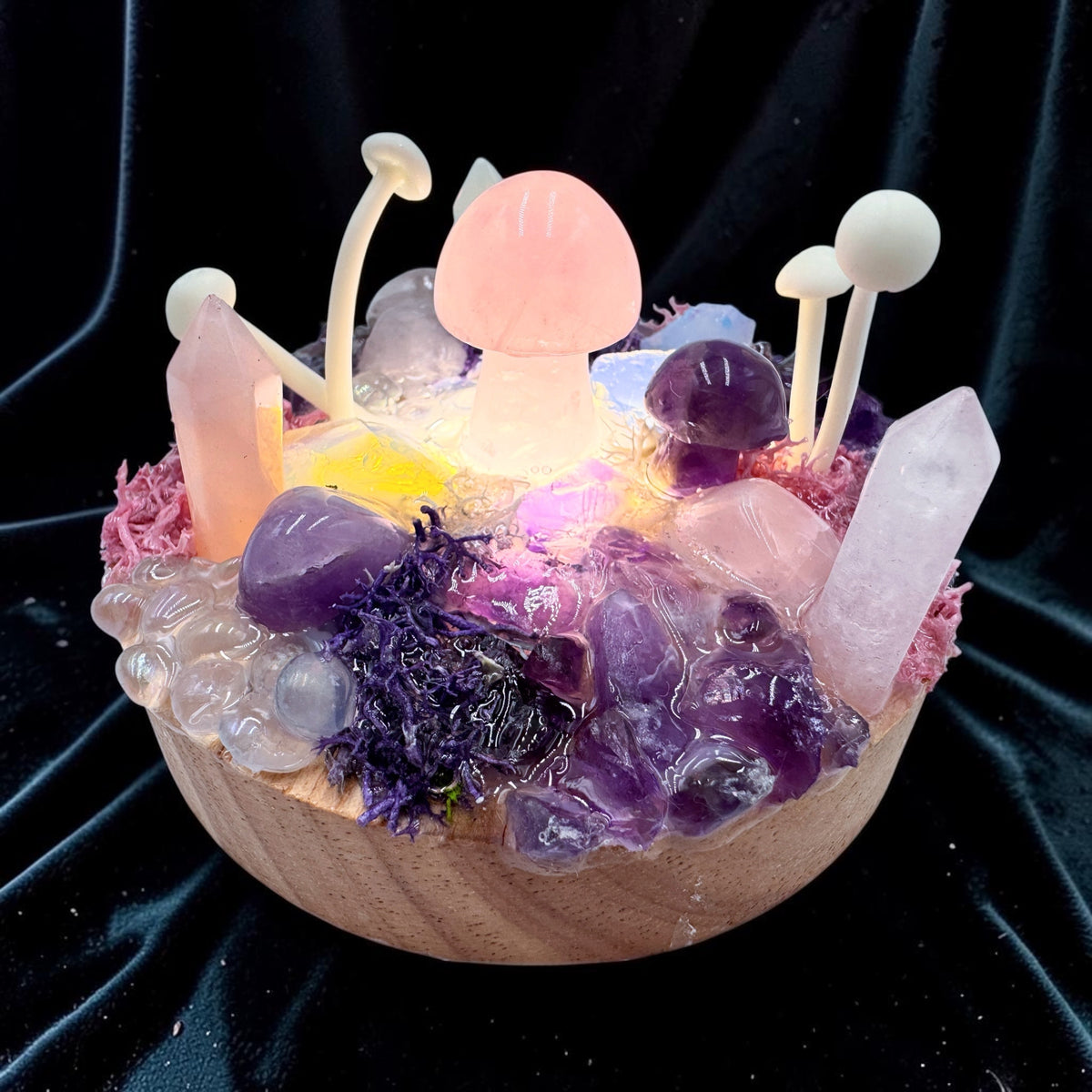 Fairy Light Garden (rose Quartz & Amethyst