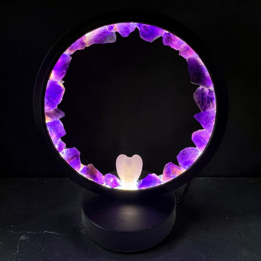 Angel Amethyst Crystal Lamps.