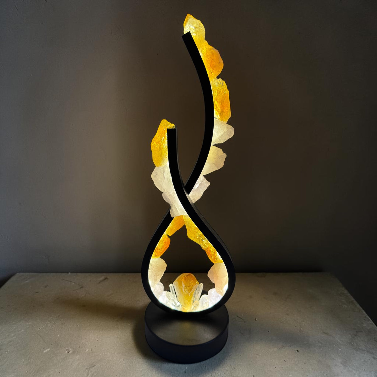 Crystal Flame Lamp “Dawn”