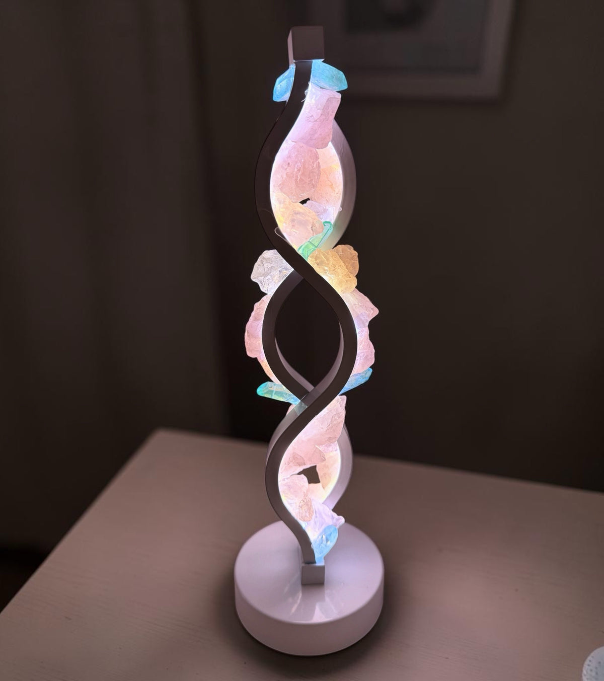 Crystal Twist Lamp “ moon rise”