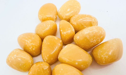 Opaque Yellow Calcite tumble