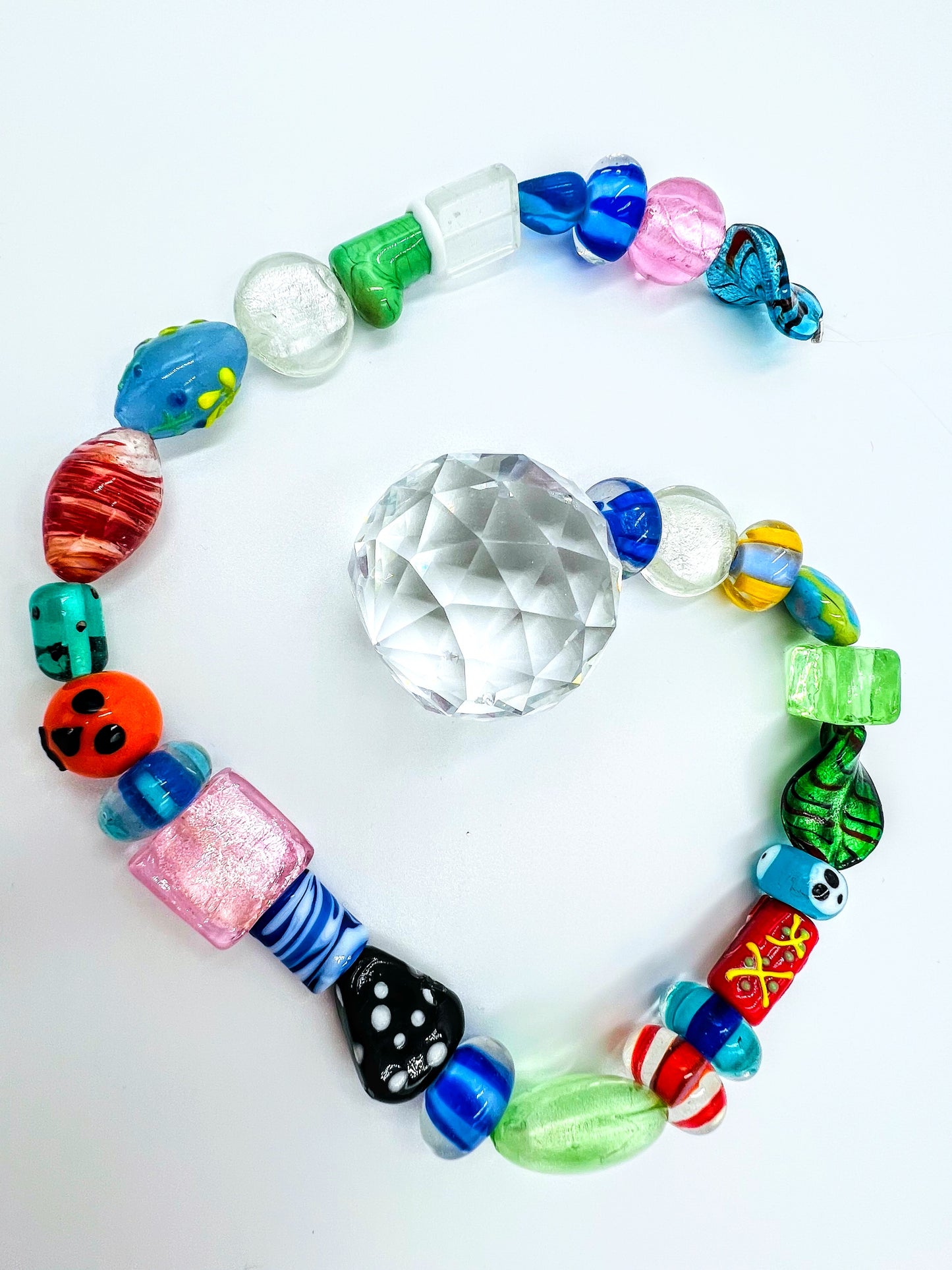 Multi Colour Glass Bead Sun Catchers.